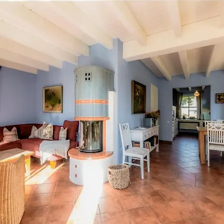 Reetdachhaus Mit Schwimmteich In Krienke Holiday home Rankwitz
